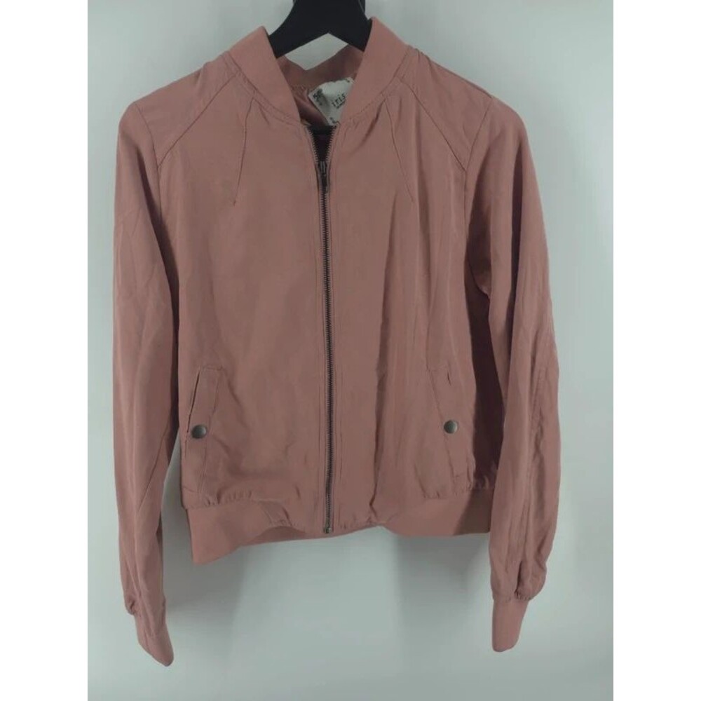 Iris Dusty Rose Mauve Lightweight Bomber Jacket - Size M